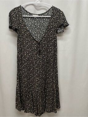 American Eagle dress ditsy floral womens size small v-neck short sleeve boho